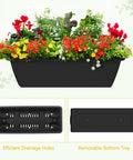 Vertical Raised Garden Bed With Trellis And Legs For Patio Balcony Outdoor Planter Box For Herbs Flowers And Vegetables Elevated Climbing Plant Bed 32.4 Inch High Black with colorful flowers displayed