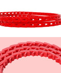 Close-up of Power Twist Adjustable V Belt 1/2 Inch Wide, 10 Feet Long, made of durable polyurethane and polyester.