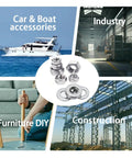 All In One 276 Piece Metric Hex Nut And Washer Kit With Seven Sizes M3 M4 M5 M6 M8 M10 M12 In 304 Stainless Steel for various uses