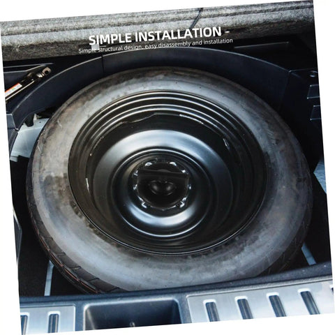 Car trunk with Spare Tire Hold Down Bolt For Cars And Trucks Easy Install Durable Wheel Retention Accessory securing spare tire
