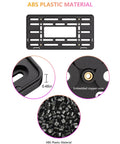 Front License Plate Holder Bracket Upgraded Black Universal ABS Mounting Kit Frame With Raised Edge and Copper Core Details