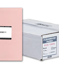 Top Notch Pink Cleanroom Paper Case Of Two Thousand Five Hundred Sheets, 11 By 8.5 Inches displayed with case and pack.