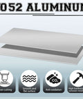 2 Pack 5052 Aluminum Sheet Metal 12 By 24 Inch Plate One Eighth Inch Thick Rectangle Panels for DIY Crafts and Metalwork