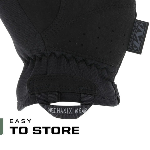 FastFit Tactical Gloves Heavy Duty Yet Lightweight Multipurpose Gear With Flexible Grip Reinforced Palm Touchscreen Ready Large Covert Black