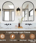 Bathroom with Matte Brass Vintage Vanity Light Fixture With Flower Shaped Glass Shades Over Mirror Five Light Wall Sconce