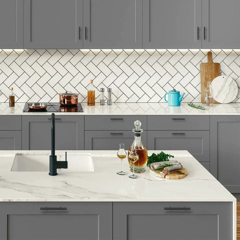 Professional Grade Matte Black Cabinet Pulls For Kitchens And Bathrooms Ultra Smooth Stainless Steel Drawer Handles on gray cabinetry.