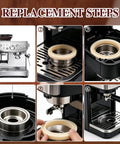 54mm Silicone Espresso Grouphead Gasket Replacement Pack Of 2 For Home Coffee Machines With 5.5mm Thickness Delivers Leak Proof Seal And Consistent 9 Bar Extraction Easy Swap. Replacement steps for 54mm silicone espresso grouphead gasket on coffee machine