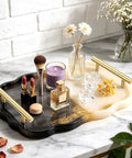 Decorative tray with Brushed Gold 6 Inch Stainless Steel Cabinet Pulls With 3.8 Inch Hole Center Modern Drawer Handles