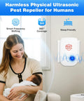 Ten Pack Ultrasonic Pest Repellers For Rodents Mosquitoes Cockroaches Spiders Ants And More Plug In Safe Silent in home setting