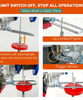 Dremvoist 1760Lb Electric Hoist Winch limit switch, up-limited frame, trigger device ensuring safety in operation.