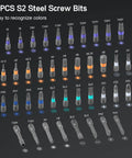 All In One 42 In 1 Magnetic Screwdriver Set With Ratchet Handle And Detachable Grip S2 Steel Bits in 40-piece selection