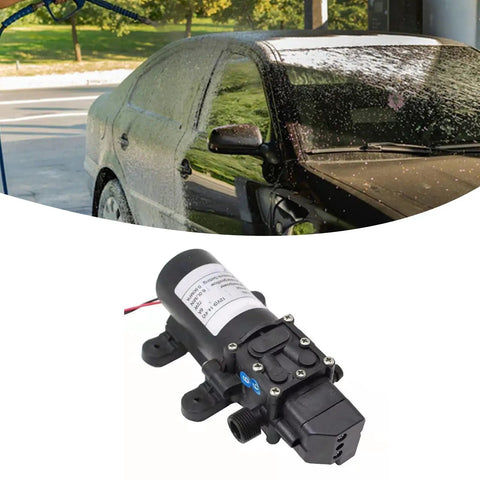 12V Water Diaphragm Booster Pump High Flow Rate 6L Min Auto Shut Off For Camper RV Boat Fresh Water System 0.85Mpa Pressure Tank Replacement