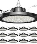 UFO LED High Bay Light 150W Daylight 5000K 22500LM 12 Pack for garage, workshop, warehouse or barn use