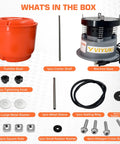 9Lb Vibratory Tumbler Polishing Machine For Rocks And Metal Parts, showing components including tumbler bowl and machine base.