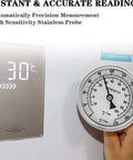 3 Inch Dial Kettle Thermometer With 2 Inch Probe Half NPT Stainless Steel Dual Scale Fahrenheit Celsius For Home Brewing No Fuss Quick Install On Your Brew Pot Food Safe Temperature Gauge shown with 30°C reading