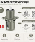 Pressure Balanced Shower Cartridge 9740420 Replacement For Pfister 0X8 JX8 VB8 JV8 Legacy Tub And Shower Valves