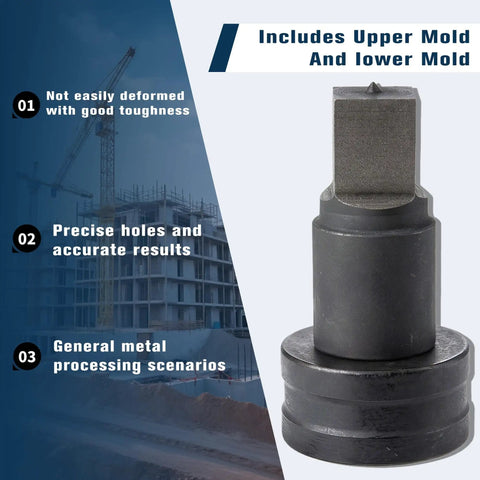 Hella Tough Ch 70 Hydraulic Hole Punching Die Set With Square And Oval Slotting Molds For Industrial Presses Killer Replacement Tools For Quick Job Site Prep Work