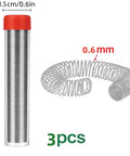 3 Pack Solder Wire 0.6mm 27g 63 37 Tin Lead Rosin Core For Electronics Soldering And Repairs in packaging and coil format