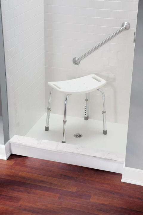 Bath Safety Non Slip Adjustable Tub And Shower Chair For Home Use Easy Install Grab And Go Supports Up To 250 Lbs Stable Shower Bench