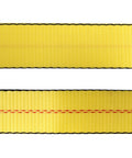 Close-up detail of 2 Pack 10 Foot Long Lifting Slings 2 Inch Wide Heavy Duty Nylon Web Slings with stitching for durable use