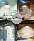 Badass Sunlight Solar Shed Light With Motion Sensor And Remote Switch 3200 Lumens IP65 Waterproof Hanging Lamp For Barn Garage Four Lighting Modes in a garage, chicken coop and shed.