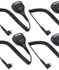 Speaker Microphone For Motorola Radios 2 Pin Microphone 4 Pack Compatible With CP100D CP185 CP200 CP200D BPR40 CLS1410 CLS1110 RDU4100