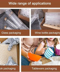 Floorstanding Bubble Wrap Roll Dispenser Heavy Duty Vertical Packaging Stand No Sweat Packing Smooth Operator Film Holder Fast Track Shipping Moving And Warehouse Operations 59 Inches Tall used for glass and wine bottle packaging.
