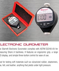 Digital Durometer Shore A Scale 0 To 100 HSA, LED Display, Simple Three Button Control, Auto Hold, ergonomic grip, case