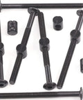 Rock Solid M6 X 80 Mm Hex Socket Cap Bolts With Barrel Nuts Knockout Grade Hardware Set laid out on a white background.