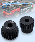 48P Pinion Gear Set For One Tenth RC Car With 3.175mm Shaft Hole Includes 18T 19T 20T 21T 22T 48 Pitch Motor Gears Upgrade Kit