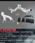 Heavy Duty Aluminum Coolant Water Pipe System Kit For Jaguar F Type F Pace Xf Xe Xj Land Rover Discovery Range Rover with connectors.