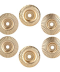 Duper Smooth 6pc Angle Grinder Wood Carving Discs With Vibration Reduction High Elastic Cushion for shaping and grinding.