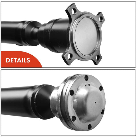 Beefed Up Rear Driveshaft Assembly for Ford Explorer 2011 2018 and Police Interceptor Sedan 2013 2018 with Automatic Transmission, Easy Bolt In Prop Shaft Upgrade for AWD and 4WD, steel rear yoke detail