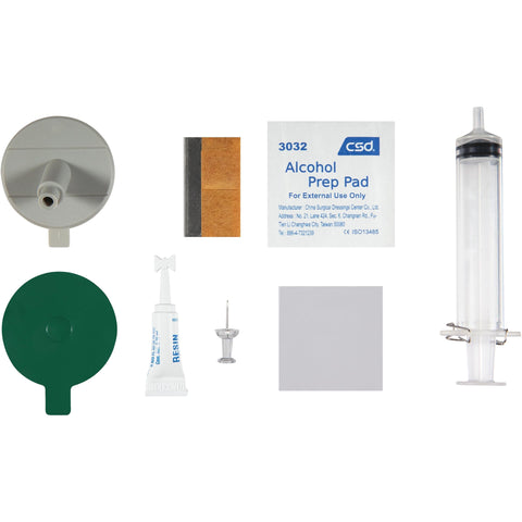 Windshield Repair Kit For Chips And Cracks With Permanent Airtight Seal, Includes Repair Syringe And Plunger, 9-Piece Set display