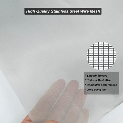 Industrial Grade 304 Stainless Steel Mesh Screen 200 Mesh For Filtration And DIY Projects YAGJIA in hand view.