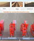 Rear view of Sixteen Nozzle Tractor Mounted Seeder With Three Point Hitch For Tractors Adjustable Corn Planter Farm Seed Drill