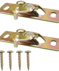 Two Piece Door Top Roller Clips With Screws And Sliding Door Hanger Plate For RVs And Storage Rooms, Compatible With One Quarter Inch To Three Eighths Inch Nuts