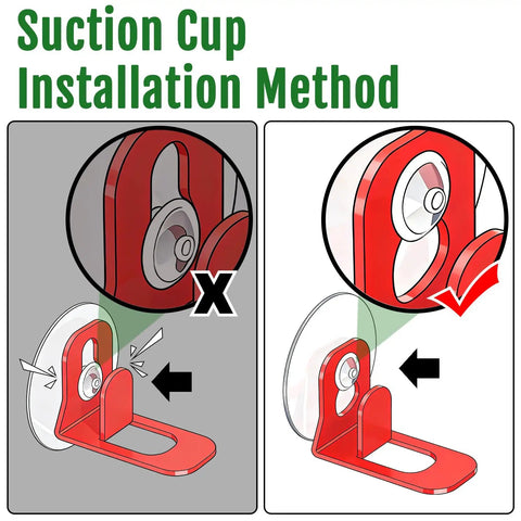 Two Pack Window Hummingbird Feeder With Super Sturdy Suction Cups And Built In Ant Moat Easy To Clean And Refill Eight Point Eight Ounce Capacity Outdoor Red Feeders For Quick Bird Watching installation method illustration.