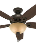 Top Tier 52 Inch Indoor Ceiling Fan With Bright Integrated Led Lighting And Easy Pull Chain Setup For Reliable Airflow and Sweet Modern Bedroom Refresh.