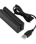 USB Swipe Magnetic Card Reader That Reads 3 Tracks In Plug And Play Style With No Driver Needed, compact and easy to mount.