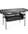 Lightweight Aluminum Folding Camping Table With Portable Roll Up Design For Outdoor Dining On The Go No Fuss Easy Setup 47 Inch By 22 Inch By 27 Inch Waterproof With Carrying Bag For Camping Beach Patio Picnic
