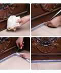 Transparent Silicone Door Seal Strip Self Adhesive Weather Stripping being installed on wooden door frame