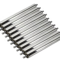 Built Like A Tank Heavy Duty Conveyor Roller Replacement Kit, 2 Inch Diameter By 19.7 Inch Length, Galvanized Steel For Industrial Transport And Warehouse Moves, Reliable Rolling 10 Pack of steel rollers.