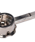 Adjustable Self Centering Die Stock for 1 Inch Dies, Heavy Duty Metalworking Tool showing die holder and handle.
