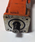 Elmo Servo Motor Rev 1 3HAC10674 1 280669498D Industrial Servo Drive For Precision Motion And Automation Tested Working Unit With Cosmetic Paint Damage Ready To Install In CNC And Robotic Systems, front shaft view
