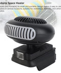 Kick Some Serious Heat Without The Cord Drag 18V Battery Powered Portable Space Heater 170W compact design for workshops.