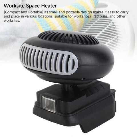 Kick Some Serious Heat Without The Cord Drag 18V Battery Powered Portable Space Heater 170W compact design for workshops.