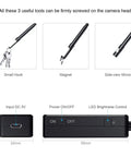 Add-ons for Wireless Endoscope Camera With Light HD Waterproof WiFi Borescope: hook, magnet, side-view mirror, control box