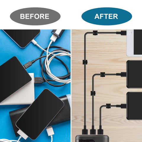 30 Pcs Self Adhesive Cable Clips Tame Tangled Cords Fast Strong Peel And Stick Holders Mount Smooth Surfaces For Cars Homes Offices Tidy Cord Management Slick Setup Hassle Free