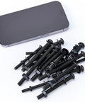688 Piece Metric Fastener Kit With M4 M5 M6 M8 Screws Nuts Washers And Hex Bolts Twelve Point Nine Grade Alloy Steel Black Finish